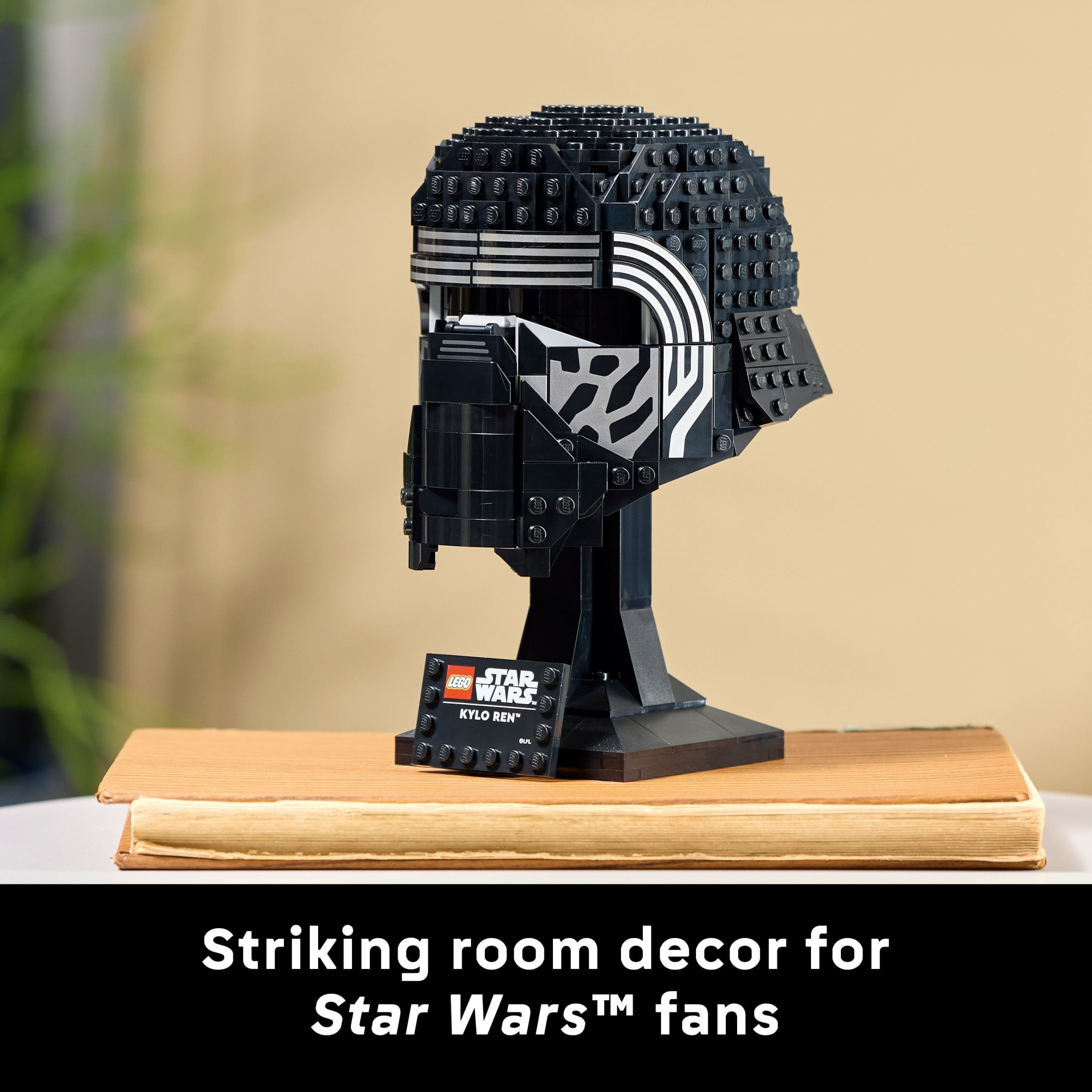LEGO Star Wars Kylo Ren Helmet - DIY Model Kit For Adults 18+ - Collectible Building Kit - Room Decor Idea for The Force Awakens Fans - Gift for Birthdays - 75415