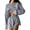 Grey, variant on Women 2 Piece Outfits Sweat Shorts Sets Oversized Casual Lounge Matching Set Sweatsuit Tracksuit Fall Clothes  S