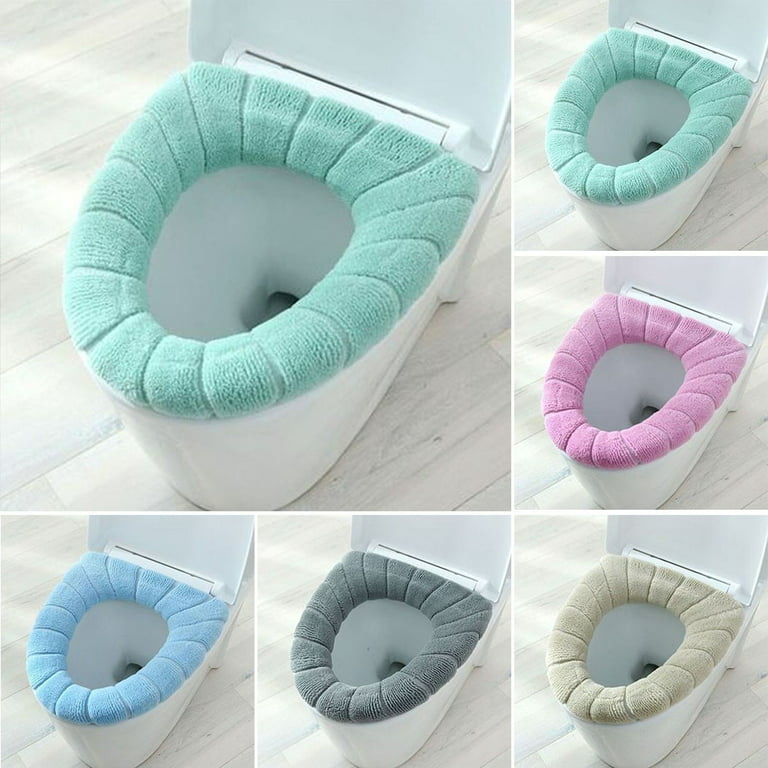 Toilet Seat Covers, Bathroom Soft Warm Washable Toilet Seat Cover