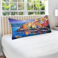 thumbnail image 4 of Coolnut Picturesque Village Plush Pillowcase, Luxury Soft King Pillow Case for Hair and Skin, Standard Size Pillow Covers with Zipper Closure, 20x30in Home Decor Gifts, 4 of 7