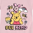 thumbnail image 3 of Winnie the Pooh - Bee Kind - Youth Girls Fitted Short Sleeve T-Shirt, 3 of 5