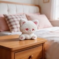 thumbnail image 3 of Cat Plush Toy, Cute Emo Style Stuffed Animal Doll, Soft Fluffy Kitten Plushie for Kids & Adults, Cartoon Cat Pillow for Home Decor & Gift White Cat,, 3 of 9