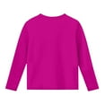 thumbnail image 4 of ATOGUTA Boys Tshirts Long Sleeve T Shirts Kids Fall Tops Crewneck Basic Tees Size 3T-14, Hot Pink, 4 of 4