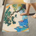 thumbnail image 2 of Yayeee Bath Rug for Bathroom Floor Non Slip Contour Fluffy Soft Absorbent Mat, 20"x24", Large Pine Tree, 2 of 7