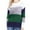 Green, variant on TFEOQRY Pullover Sweater for Women Fashion Color Blocked Knitwear Long Sleeved Round Neck Sweater Top Blue