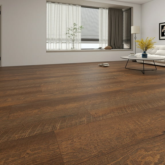 48"x7.2" SPC Composite Flooring; 10 Planks/Box (23.9 sq. ft/Box); 6mm Thick with 1mm IXPE Backing; 20 mil Wear Layer; Ultra-Quiet and Slip-Resistant