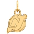 thumbnail image 2 of Sterling Silver Gold Plated NHL LogoArt New Jersey Devils XS Pendant, 2 of 3