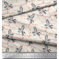 thumbnail image 2 of Soimoi Poly Georgette Fabric Cloud & Unicorn Animal Print Sewing Fabric Yard 42 Inch Wide, 2 of 5