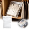 thumbnail image 2 of Large Capacity Breathable Storage Bags, Clear Frosted Polyester Organizer with Zipper, for Bedding Blankets Comforters Quilts Duvets, Travel Storage Solution, Maximize Closet Space, 2 of 4