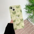 thumbnail image 3 of Green Oil Painting Tulip Flowers Soft Phone Case Compatible with iPhone Case (Green,iPhone 11), 3 of 6