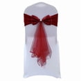 thumbnail image 4 of Elegant Chair Sashes: Wedding, Hotel, and Conference Decoration with Sheer Organza Fabric and Elastic Band Holiday Celebration, 4 of 10
