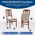 thumbnail image 5 of Hardwood Simple Mission Folding Chair - Cherry, Set of 2, 5 of 6