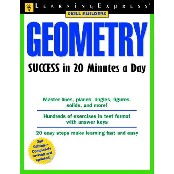 Pre-Owned Geometry Success in 20 Minutes a Day (Skill Builders) (Paperback) 1576855260 9781576855263