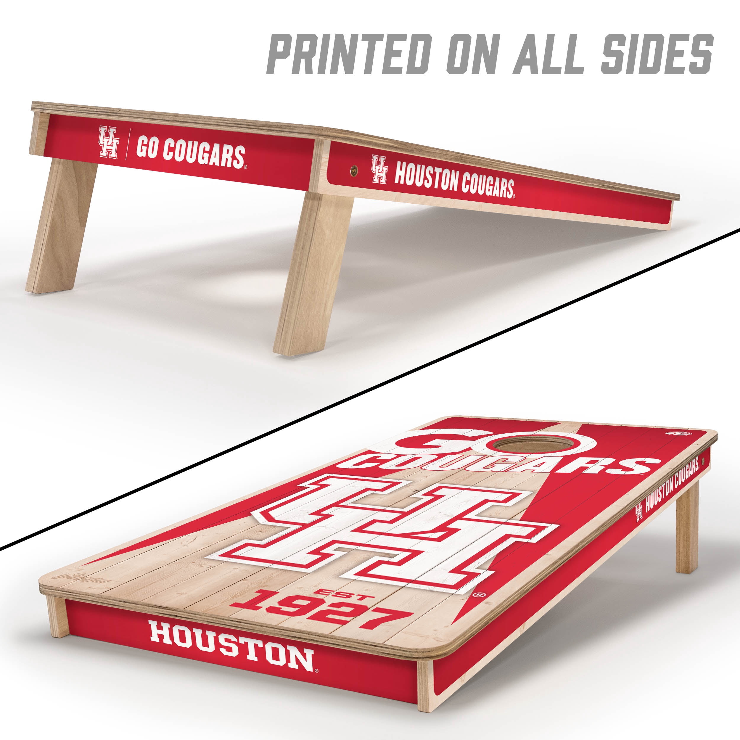 YouTheFan NCAA Houston Cougars 2' x 4' Cornhole Game No Bags