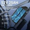 thumbnail image 4 of 52V25Ah Battery,3000W(Peak) Motor 190NM Electric Bike SMLRO MX500 for Adults,24" Fat Tire All-Terrain Electric Bicycle for Adult, Max 37MPH Ebike,7-Speed UL2849, 4 of 9