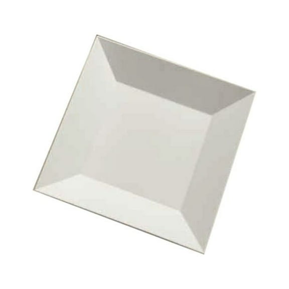 American Metalcraft SQP10 White Melamine 12" Square Serving Plate