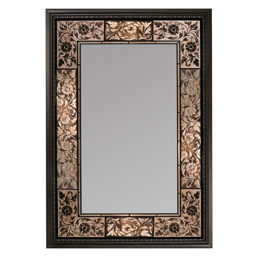 27-inch by 36-inch Head West French Tile Mirror