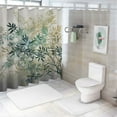 thumbnail image 7 of Pratyus Fine Foliage Lace Printed Shower Curtain Set with Hooks, Chic Modern Design, Made of 100% Polyester Fiber, Easy Care, Multiple Sizes Available 36x72, 7 of 7
