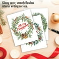 thumbnail image 6 of The Best Card Company 20 Assorted Christmas Notes Bulk Box Set 4 x 5.12 Inch with Envelopes (10 Designs, 2 Each) Festive Wreaths AM10772XSG-B2x10, 6 of 6