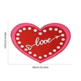 thumbnail image 3 of TIMIFIS Polyester Carpet, Valentine's Day Carpet Three Sizes Faux Wool Entry Door Mat Bathroom Non Slip Mat Pattern Valentine's Day Decoration Home Decor, 3 of 6