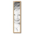 thumbnail image 2 of ArtToFrames 7" x 32" Gold And Stained Brown Picture Frame, 7x32 inch Gold Wood Poster Frame (WOM-4766), 2 of 8