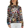 thumbnail image 6 of W-W-E Hoodie for Women, Casual Long Sleeve Sweatshirt, Fashion Crew Neck Pullover Tops, M-6XL, 6 of 9