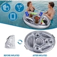 thumbnail image 5 of Pool Drink Holder Floats,Inflatable Floating Drink Holder with 8 Holes Large Capacity,Drink Float for Pool Party Beach Accessories Floaties, 5 of 7