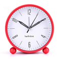 thumbnail image 3 of Silent Alarm Clock Non Ticking Analog Alarm Clocks Minimalistic Round Metal Light Alarm Clock 26s, 3 of 5