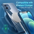 thumbnail image 6 of Crystal Clear Case for iPhone 12 Mini, [Not Yellowing] [Camera Protection] [Military Grade Drop Tested] Transparent Shockproof Protective Phone Case Soft Silicone Slim Cover, 5.4 inch, Blue, 6 of 17
