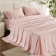 thumbnail image 1 of Juego de sábanas Bedsure, tamaño queen, derivado del rayón, color rosa, 1 of 7