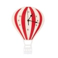 thumbnail image 2 of Yesbay Hot Air Balloon Shape Wooden Mute Wall Clock Bedroom Home Decor,Red, 2 of 7