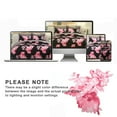 thumbnail image 7 of Davulos Floral Comforter Set Queen Size 7 Piece Black Bed in a Bag Elegant Pink Flower Comforter Set with Sheet,Soft Microfiber Complete Bedding Sets for All Season, 7 of 7