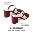 thumbnail image 6 of J. Adams Stormi Heeled Sandals Women Dressy Summer Flat Mules- Square Toe Double Band Low Block Heel Sandals - Chunky Sandals for Women - Summer Sandals, Womens Dress Sandals, Women's Heeled Sandals, 6 of 6