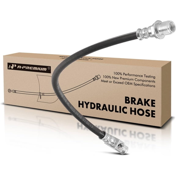A-Premium Rear Center Brake Hydraulic Hose Compatible with Chevy GMC and Cadillac Models - C1500 C2500 C3500 K1500 K2500 K3500 Escalade Blazer Tahoe Yukon Express/Savana 1500 2500 3500 G30