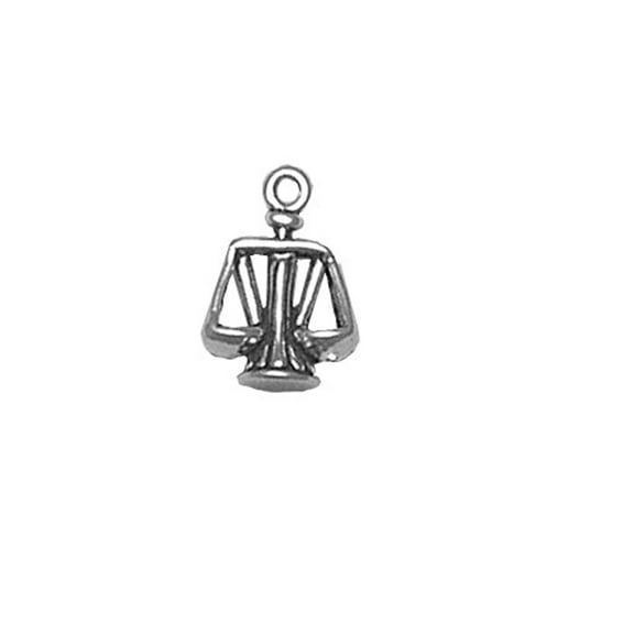 Sterling Silver Scales of Justice Law Charm Item #2664