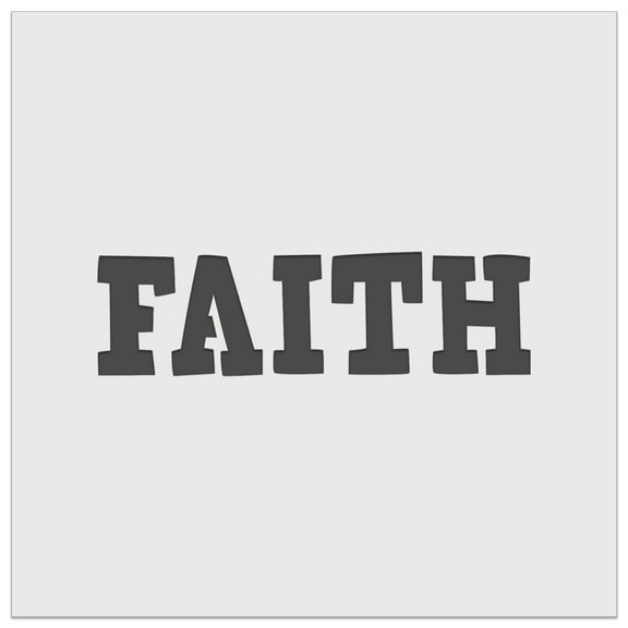 Faith Fun Text DIY Cookie Wall Craft Stencil - 5.5 Inch