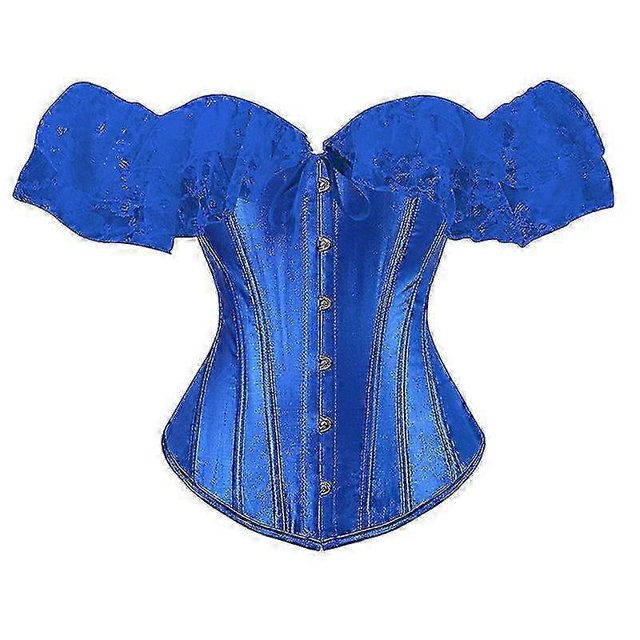 Corset Retro Off-neck Corset Corset Chest Support Corset Lace Short Sleeve