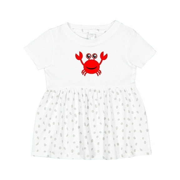Inktastic Cute Red Crab Girls Baby Dress