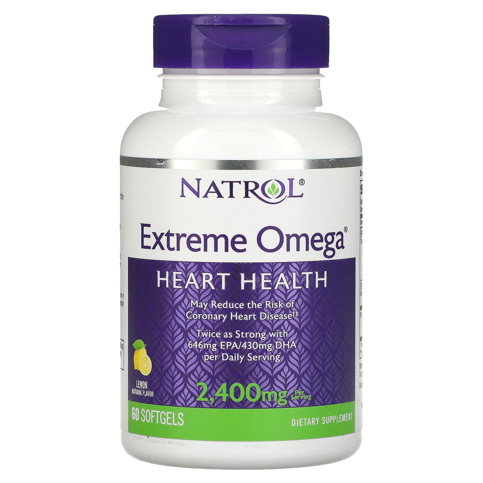 Natrol Omega-3 Fish Oil Lemon - 1200mg - 60 Softgels