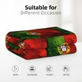 thumbnail image 4 of Portugal Portuguese Flag Print Blanket Warm Plush Throw Blanket Soft Flannel Lightweight Throw Blankets 32"X48", 4 of 4