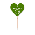 thumbnail image 1 of Apologize Sorry Look Grievance Toothpick Flags Heart Lable Cupcake Picks, 1 of 3