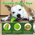 thumbnail image 4 of Palillo de dentición con forma de pepino para perros, limpiador bucal para mascotas, gel para aliviar las mordeduras de perros, juguetes interactivos resistentes a las mordeduras para mascotas (verde), 4 of 5