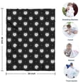thumbnail image 4 of Black White Cat Moon Star Pattern Blanket,Comfortable Soft Lamb Wool Throw Blanket,All Season,Warm Lightweight Blankets for Sofa Bed Couch Living Room Chair,30"x40", 4 of 4