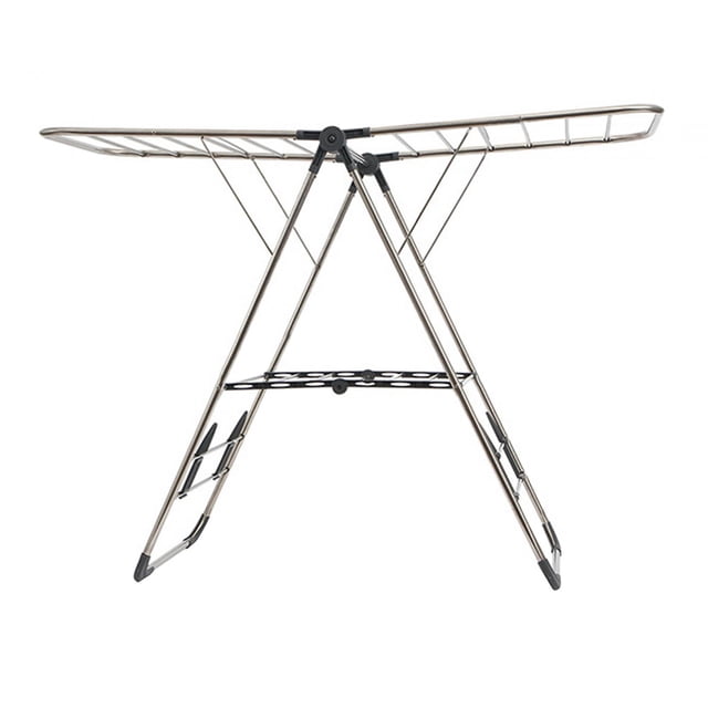 Soporte plegable para tendedero de ropa Altura ajustable gris mayimx Perchero