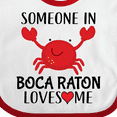 thumbnail image 4 of Inktastic Someone in Boca Raton Loves Me Boys or Girls Baby Bib, 4 of 4
