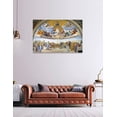 thumbnail image 3 of HFDF Disputation of the Holy Sacrament by Raphael, Acid-Free Cotton Canvas by Giclee Prints and Stretched Canvas Art for Office Decor and Home Decor. 20x16inch Framed, 3 of 7