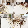 thumbnail image 5 of Area Rug for Living Room, Yellow Brown Spring Floral Non-Slip Indoor Large Carpet for Bedroom/Dining Room, Watercolor Summer Botanical Washable Low-Profile Rectangle Floor Runner Rugs - 5 x 8 Ft, 5 of 8