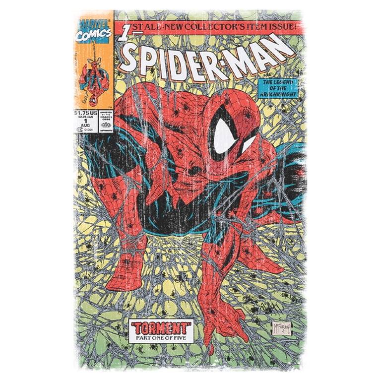 Mens Marvel Spider-Man Torment Comic Cover Lightweight Hoodie