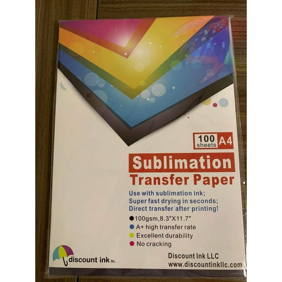 100 Sheets A4 Heat Sublimation Paper Transfer Paper for Inkjet T-Shirts Mugs
