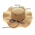 thumbnail image 2 of Seductiva Sun Hats Women Summer Wide Straw Hat Beach Foldable Sun Hats Floppy Roll Up Protection Sun Cap Upf 50+ Caps, 2 of 4
